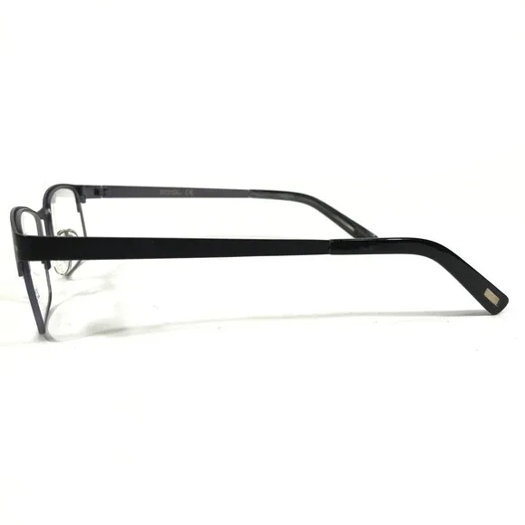 Iconik Eyeglasses Frames Miles C01 Black Gray Rectangular Full Rim 53-19-140 - Picture 6 of 12